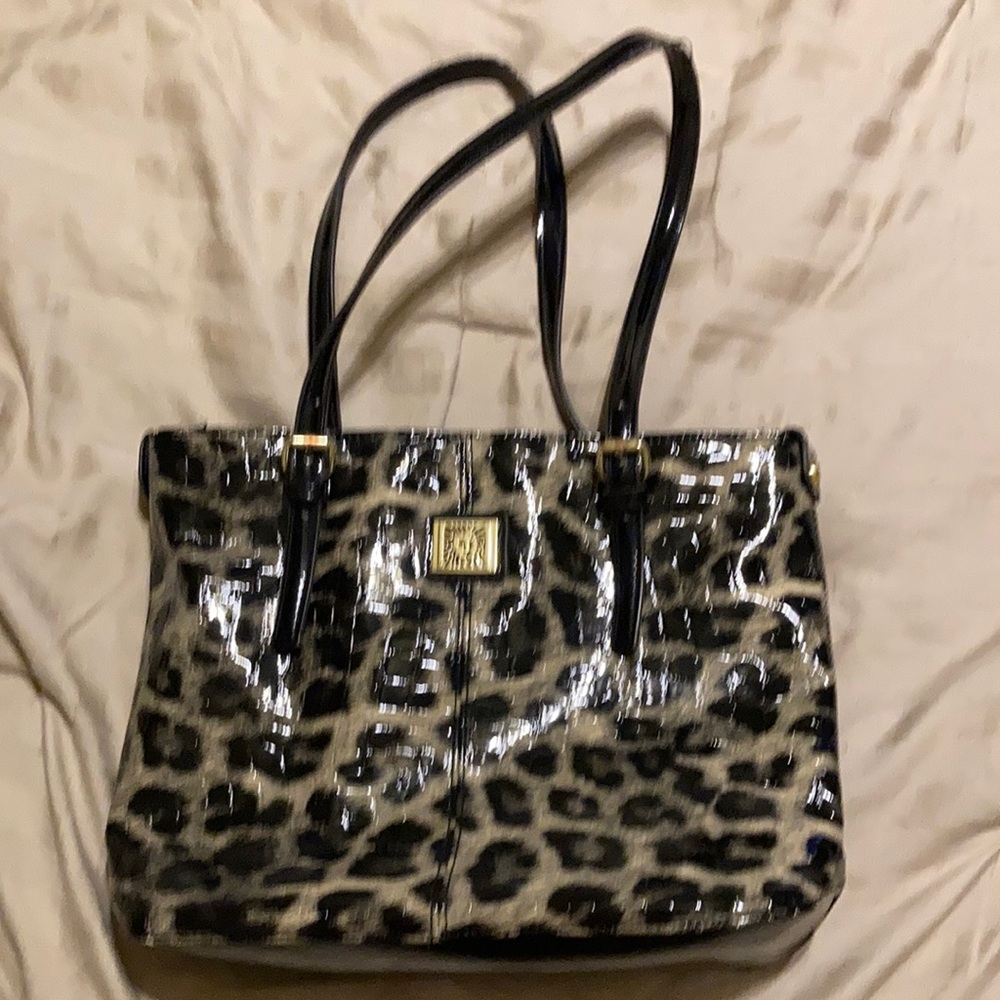 Ann Klein leopard purse